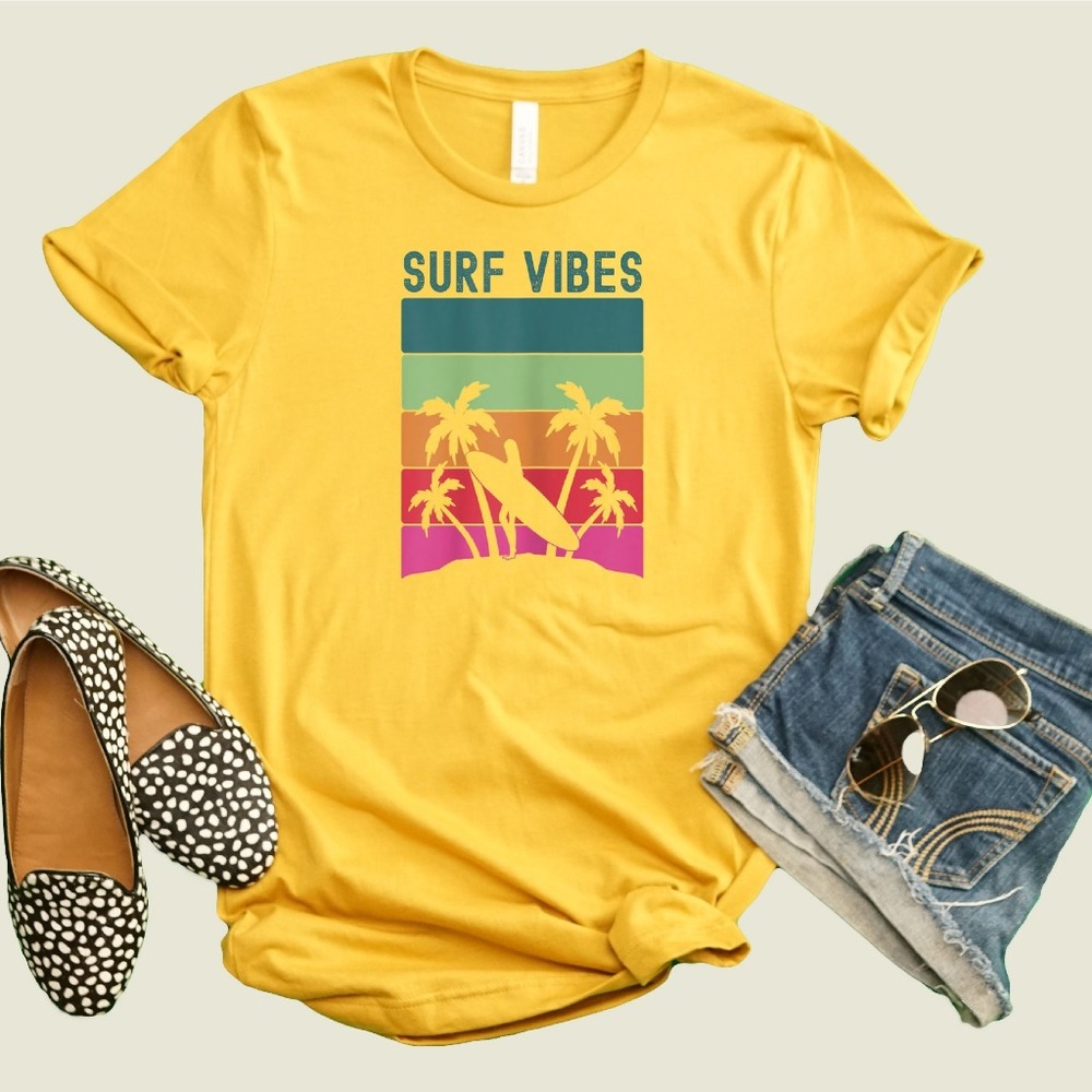 Surf Vibes Shirt, Vacation Shirt, Summer Shirt, Matching Vacation Shirt, Weekend